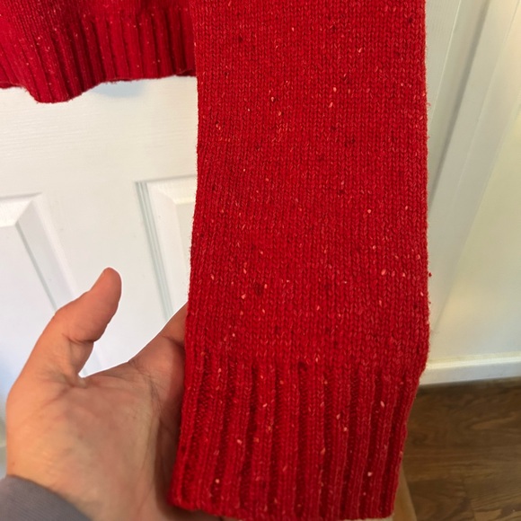 Abercrombie & Fitch Red Lambswool Sweater - Picture 3 of 6